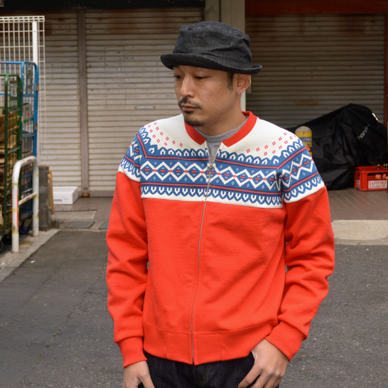 半額品 Howdy TCB Sure's Snow Zip sweat shirt 雪柄 abamedyc.com